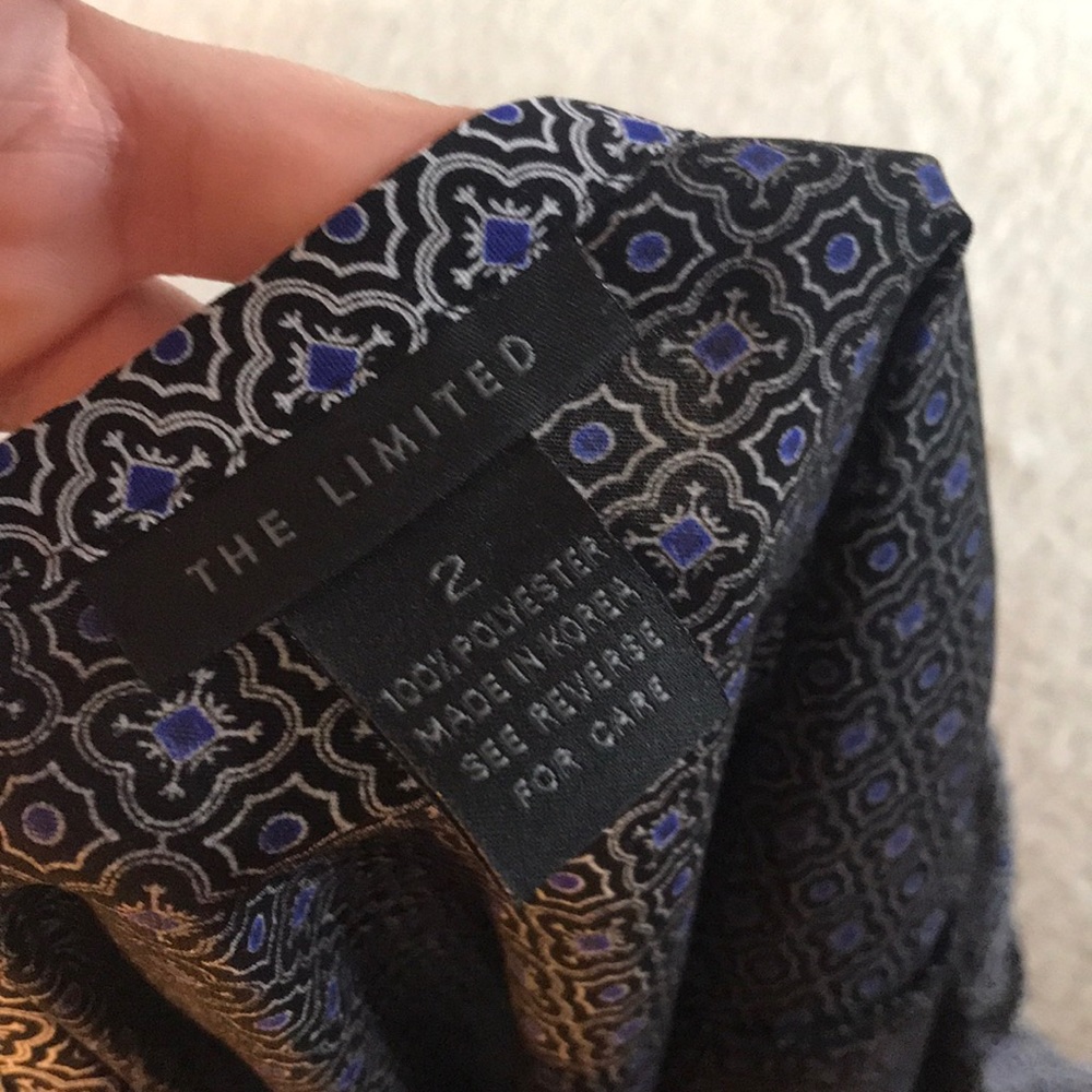 Patterned Off-The-Shoulder Knee-Length Dress - image 4